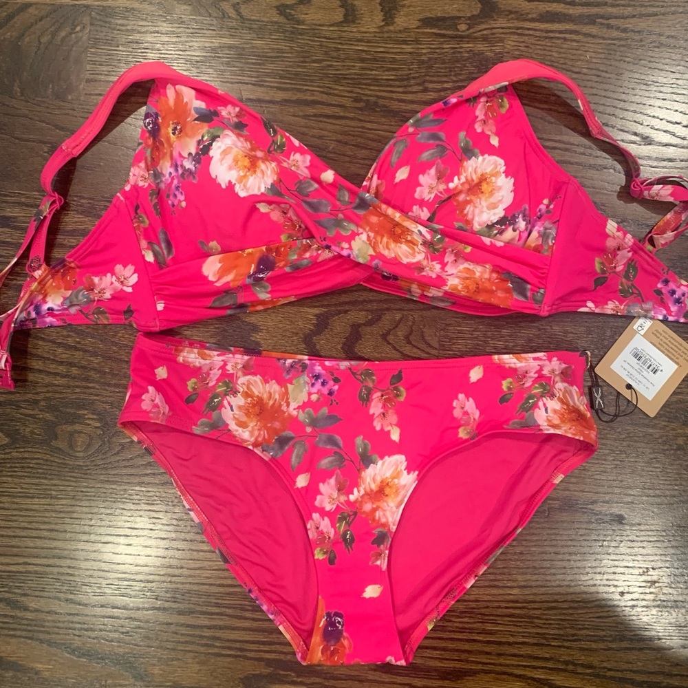 Nip tuck pink bikini